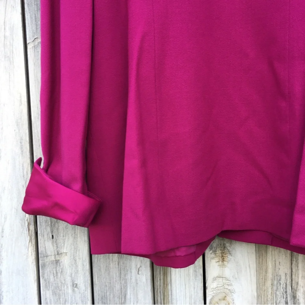 Christian Dior Vintage Jacket Skirt Suit Wool Pink 18